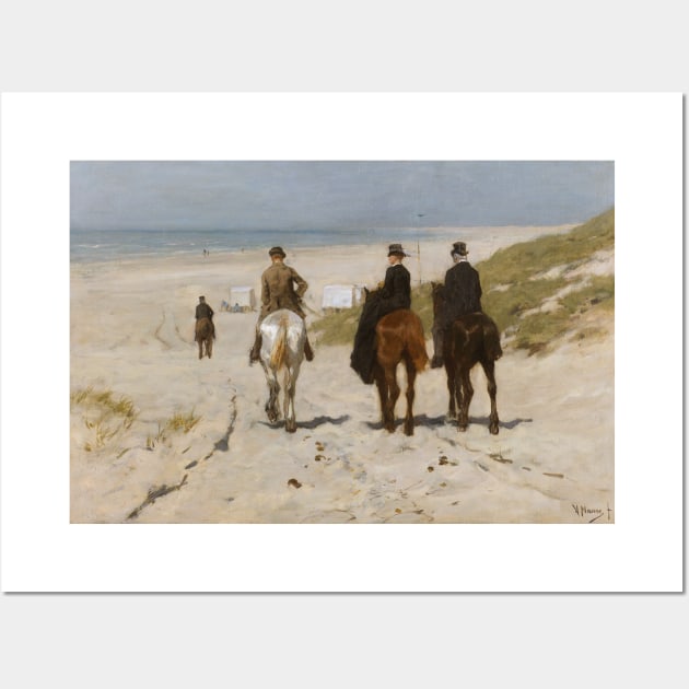 Morning Ride On The Beach - Anton Mauve Wall Art by Bravuramedia